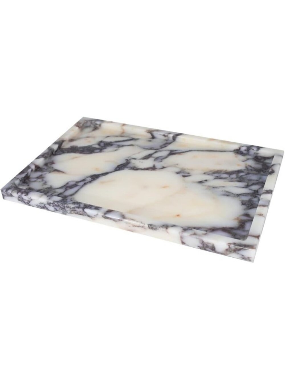 Luxurious Natural Marble Vanity Tray - Elegant Home Decor for Bathroom & Kitchen